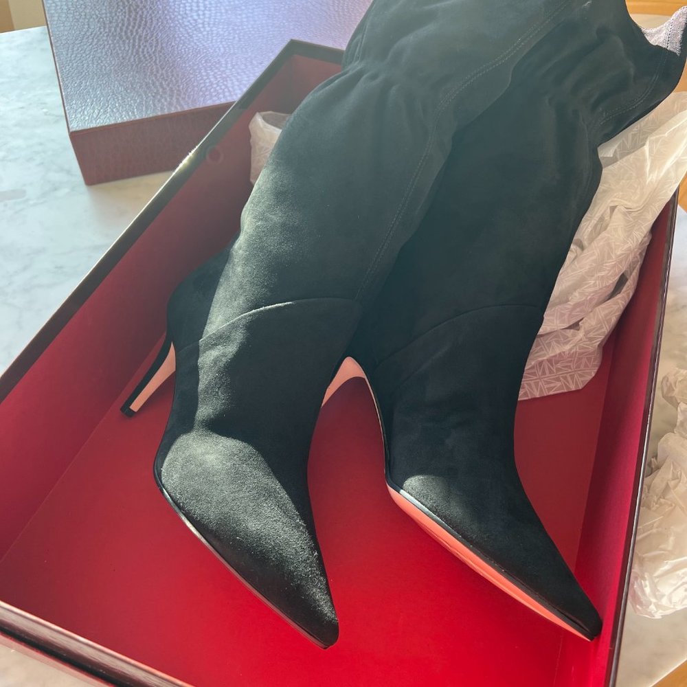 Tamara Mellon Marfa Mid Calf Suede Boots 38